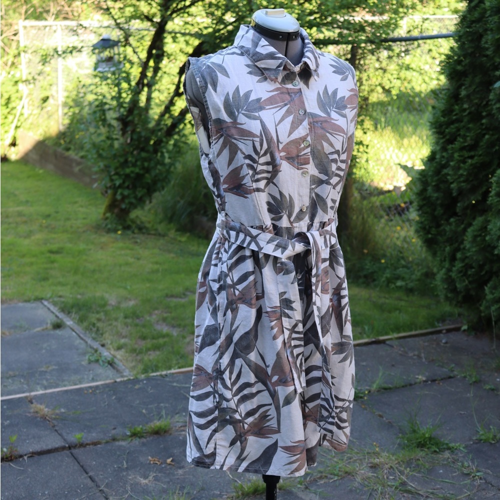 Laura Bianchi Tropical Button Down Dress